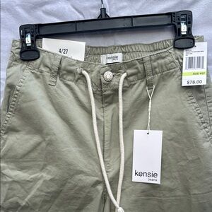 Kensie Olive Green Drawstring Pants
